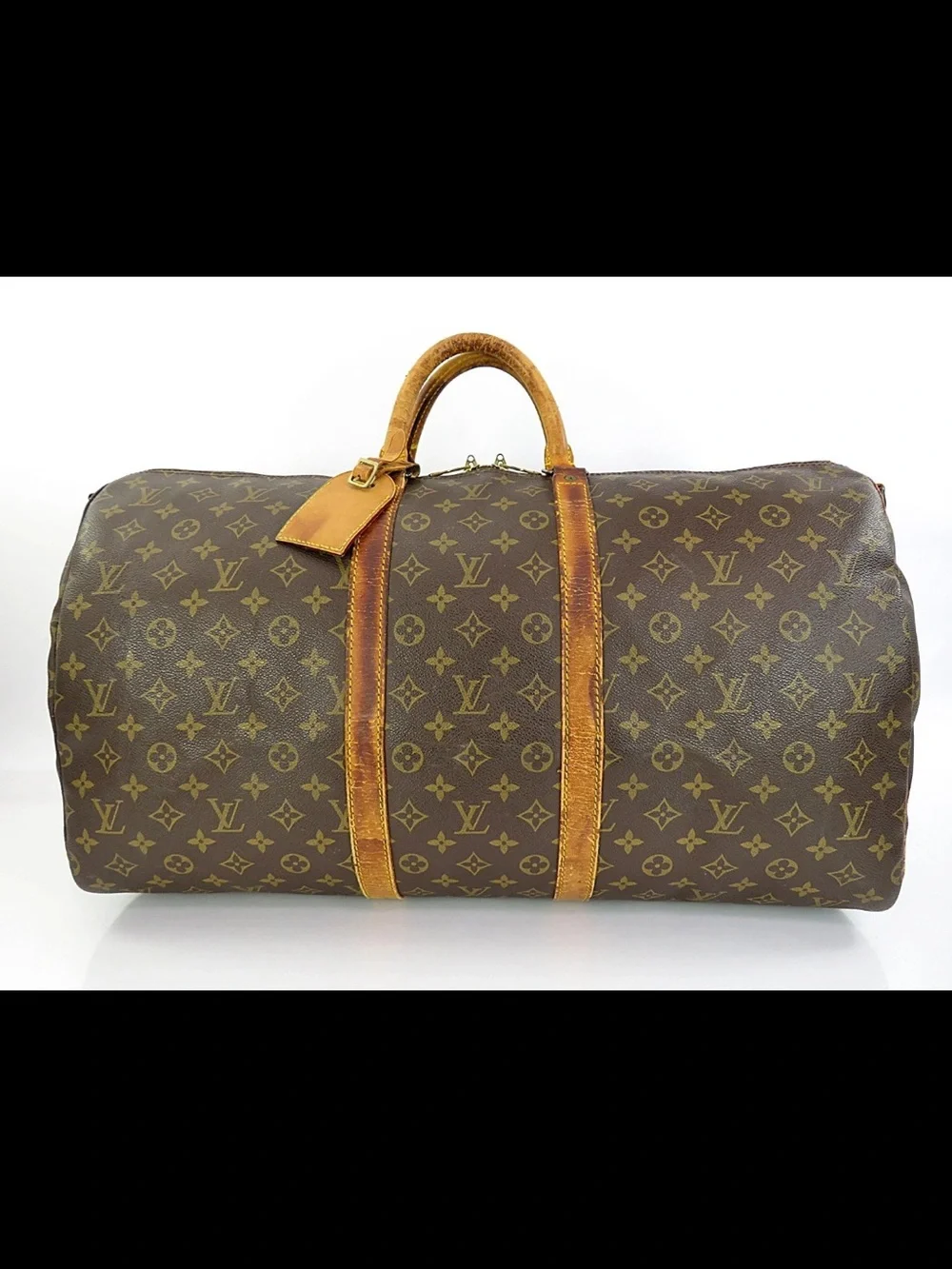 Louis Vuitton Monogram Canvas Travel Duffel in Brown and Tan